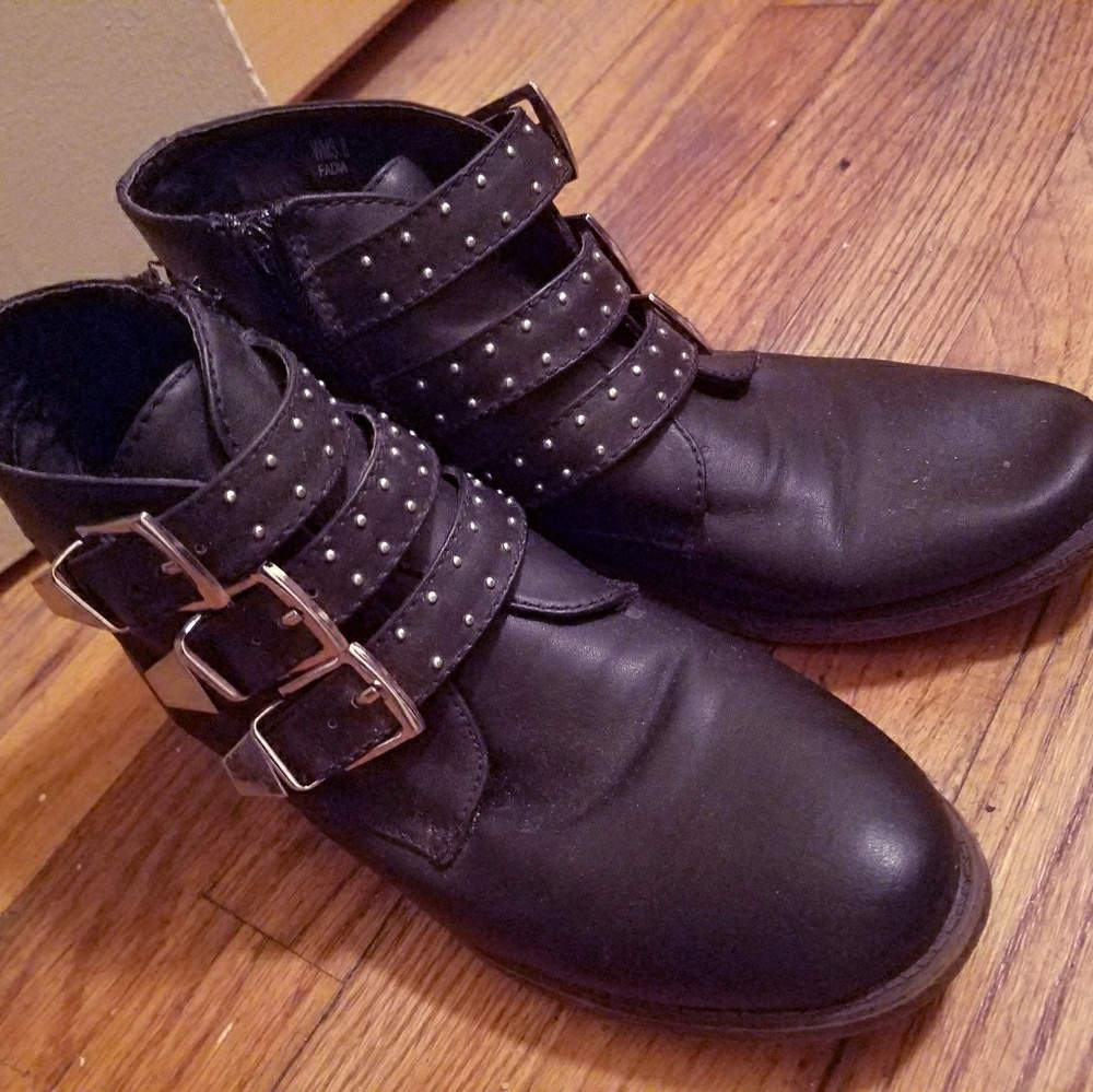 Black Size 8 Report Ankle Boots